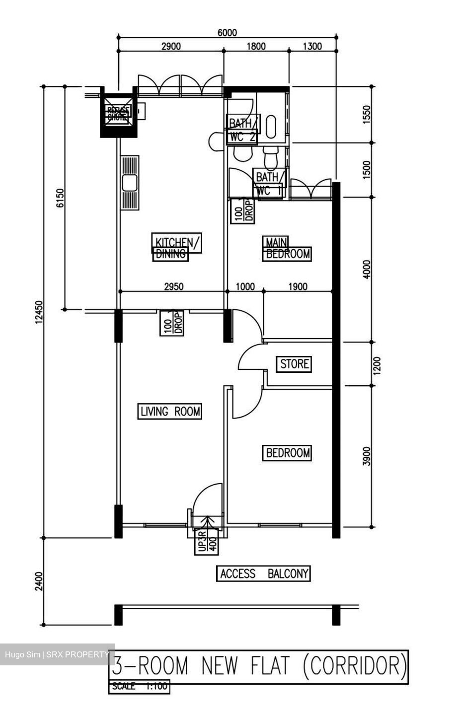 Blk 480 Jurongville @ Street 41 (Jurong West), HDB 3 Rooms #633726111